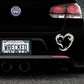 Tribal Heart Bumper Car Sticker