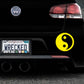 Yin Yang Bumper Car Sticker