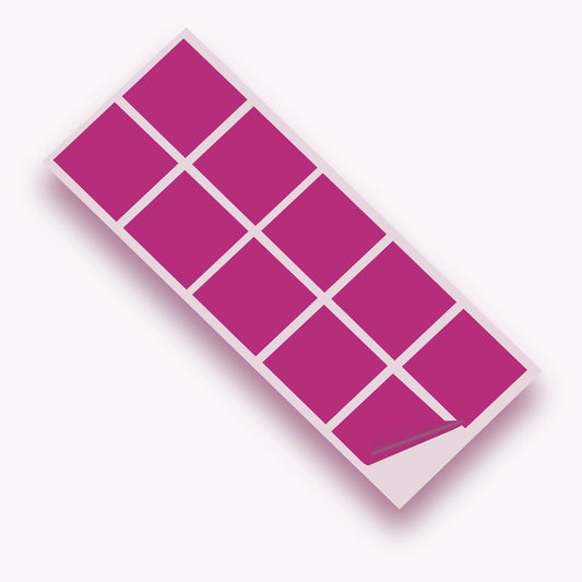 Purple Matte 100mm SQ Vinyl Wall Tile Stickers Kitchen & Bathroom Transfers