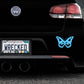 Butterfly Bumper Car Sticker