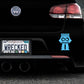 Adorable King Bumper Car Sticker