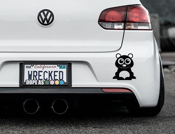 Adorable Bear Bumper Car Sticker