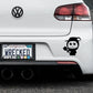 Adorable Witch Bumper Car Sticker