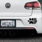 Keep Your Paws Off Bumper Car Sticker