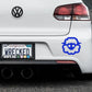 Funny Cartoon Sheep Bumper Car Sticker