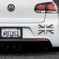Union Jack Bumper Car Sticker
