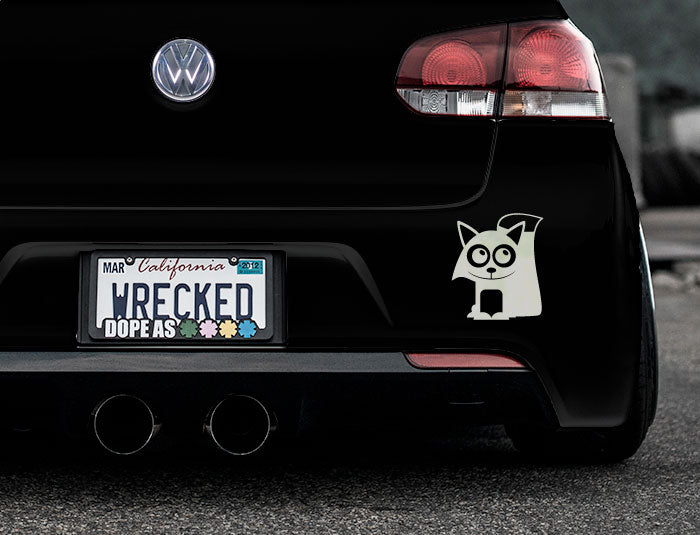 Adorable Fox Bumper Car Sticker