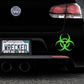 Biohazard Bumper Car Sticker