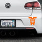 Adorable Moose Bumper Car Sticker