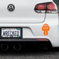 Adorable Queen Bumper Car Sticker