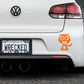 Adorable Tiger Bumper Car Sticker