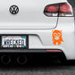Adorable Zebra Bumper Car Sticker