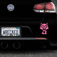 Adorable Wolf Bumper Car Sticker