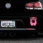 Adorable Hippo Bumper Car Sticker