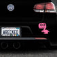 Adorable Dinosaur Bumper Car Sticker
