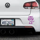 Adorable Wildcat Bumper Car Sticker