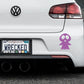 Adorable Ghost Bumper Car Sticker
