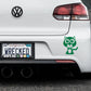 Adorable Wildcat Bumper Car Sticker