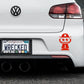 Adorable Leprechaun Bumper Car Sticker