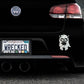 Adorable Unicorn Bumper Car Sticker