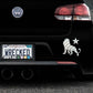 Star Lion Bumper Car Sticker