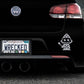Adorable Wizard Bumper Car Sticker
