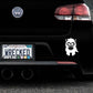 Adorable Unicorn Bumper Car Sticker