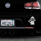 Adorable Wizard Bumper Car Sticker