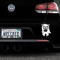 Adorable Zebra Bumper Car Sticker