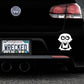 Adorable Vampire Bumper Car Sticker
