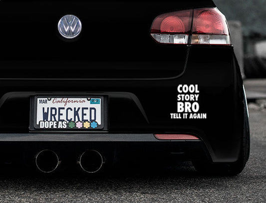 Cool Story Bro Bumper Car Sticker