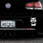 Adorable Werewolf Bumper Car Sticker
