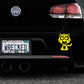 Adorable Cheetah Bumper Car Sticker