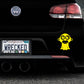 Adorable Gorilla Bumper Car Sticker
