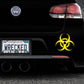 Biohazard Bumper Car Sticker
