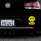 Adorable Vampire Bumper Car Sticker