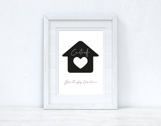 Cartef Personalised Home Names Home Welsh Decor Wall Decor Print