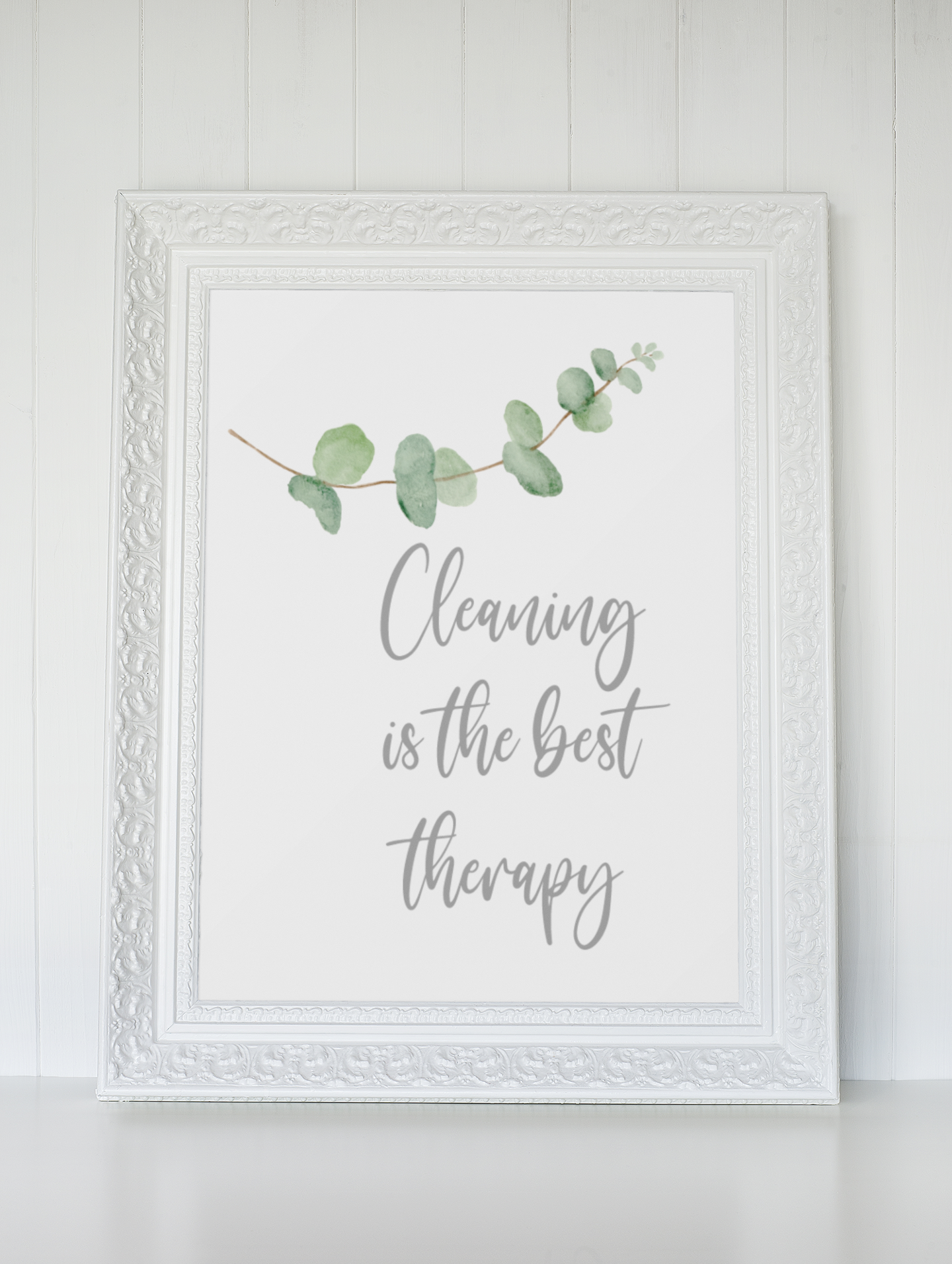 Cleaning Is The Best Therapy - Cleaning Wall Print