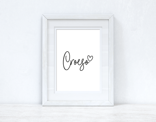 Croeso Welcome Home Welsh Decor Wall Decor Print