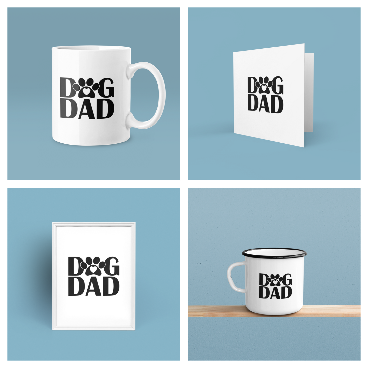 Dog Dad Paw Fathers Day Collection