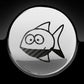 Funny Cartoon Fish Fuel Cap Cover Car Sticker