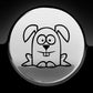 Funny Cartoon Rabbit Fuel Cap Cover Car Sticker