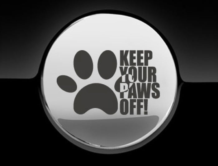 Keep Your Paws Off Fuel Cap Cover Car Sticker