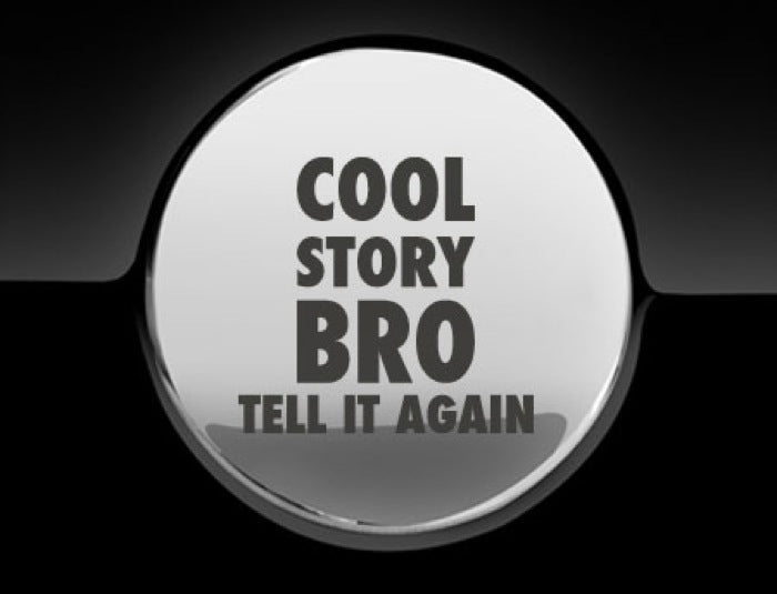 Cool Story Bro Fuel Cap Cover Car Sticker
