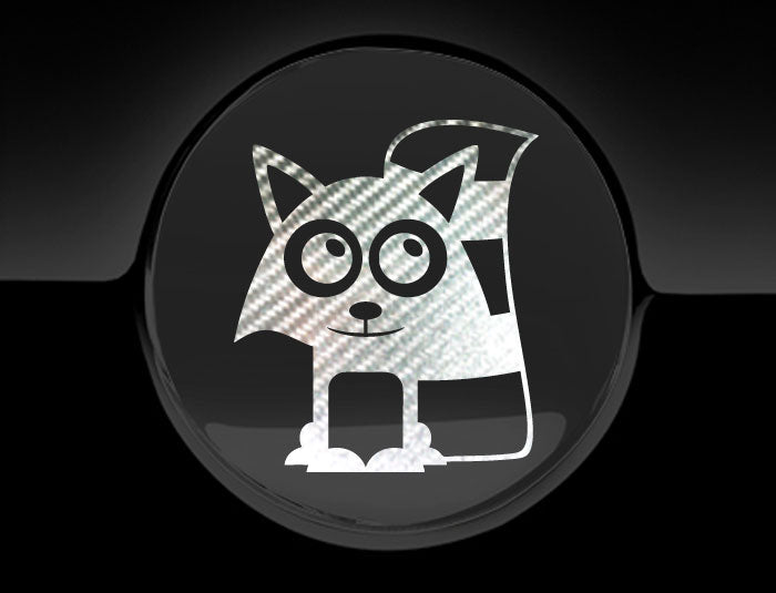 Adorable Raccoon Fuel Cap Car Sticker