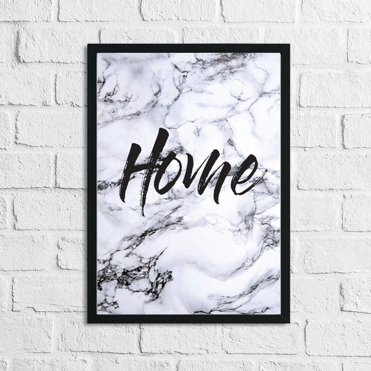 Home Dark Marble Background Simple Home Wall Decor Print