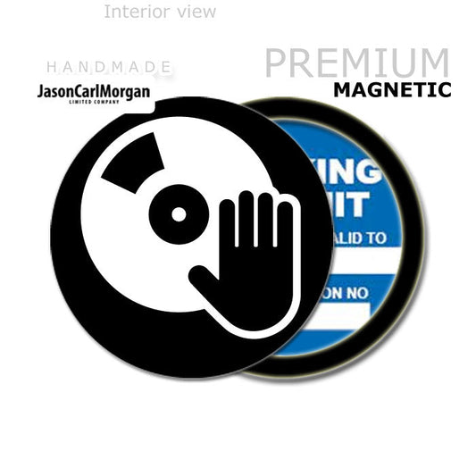 DJ 90mm Magnetic Parking Permit Windscreen Disc Holder