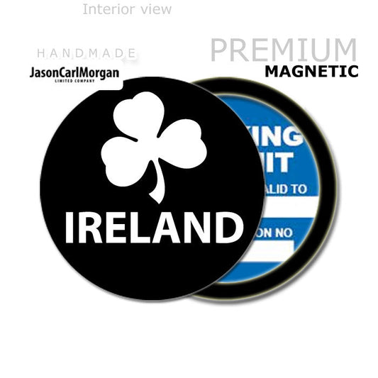 Ireland Rugby 90mm Magnetic Parking Permit Windscreen Disc Holder