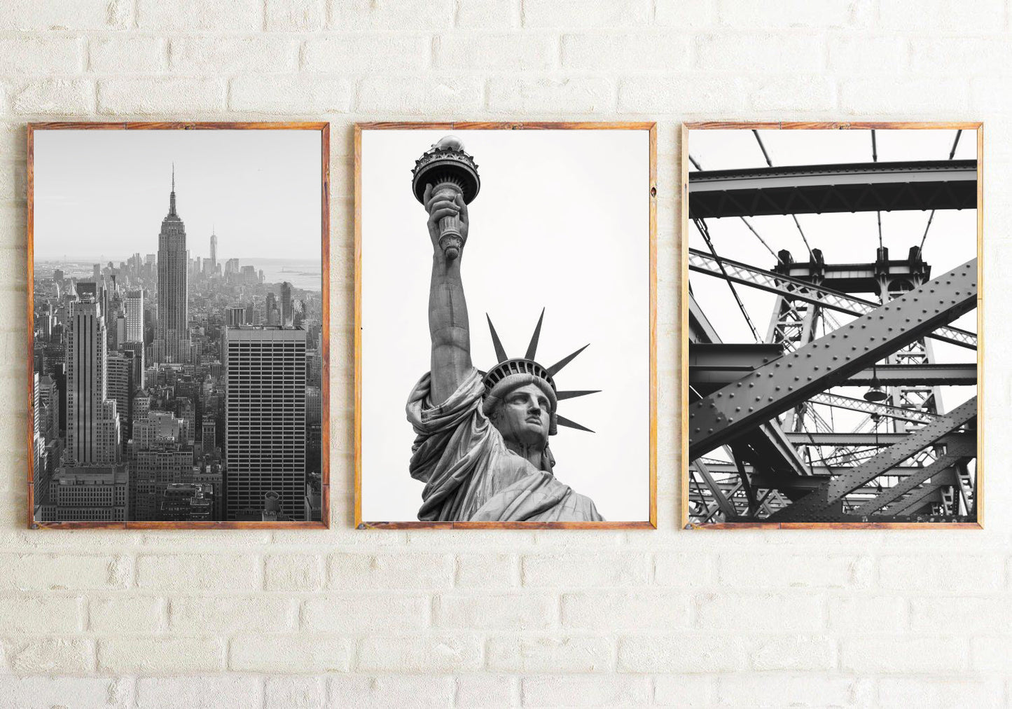 Set Of 3 New York Photography Dressing Room Bedroom Wall Home Decor Prints