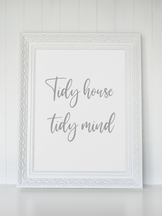 Tidy House Tidy Mind Cleaning Hinch Home Wall Decor Print